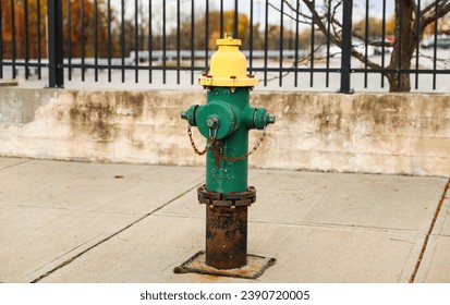 fire hydrant stands on a serene street, symbolizing safety and preparedness in the neighborhood