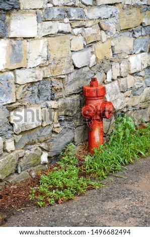 Fire hydrant in a street               