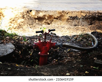 fire hydrant in an underground well