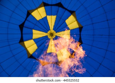 Fire Inside The Hot Air Balloon