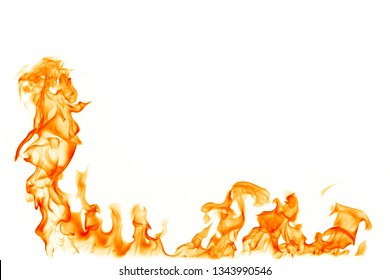 Fire Isolated On White Background Stock Photo 1343990546 | Shutterstock