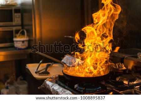 Fire in the kitchen