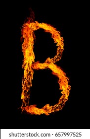 Flame Shape Letter B: ภาพประกอบสต็อก 53136946 | Shutterstock