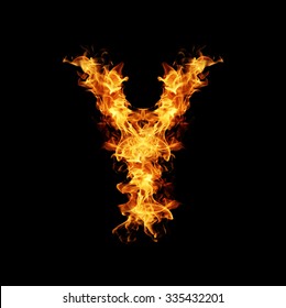 Fire Letter Y Stock Photo 335432201 | Shutterstock