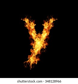 Fire Letter Y Stock Photo 348128966 | Shutterstock