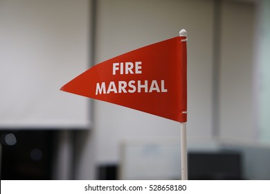 Fire Marshal Flag As Part Of Fire Safety In Office