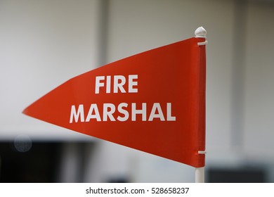 Fire Marshal Flag As Part Of Fire Safety In Office