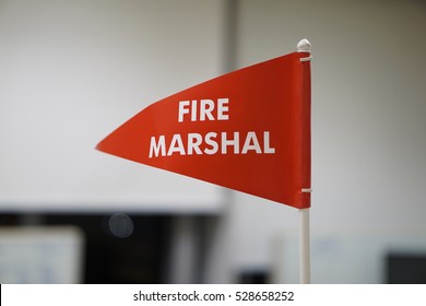 Fire Marshal Flag As Part Of Fire Safety In Office