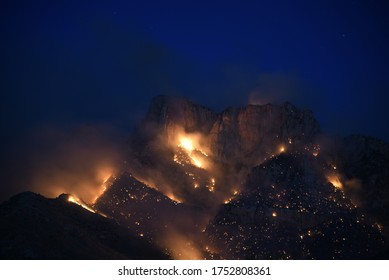 Fire On Santa Catalina Mountains