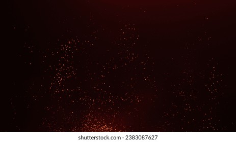 Fire particles on a black background - Powered by Shutterstock