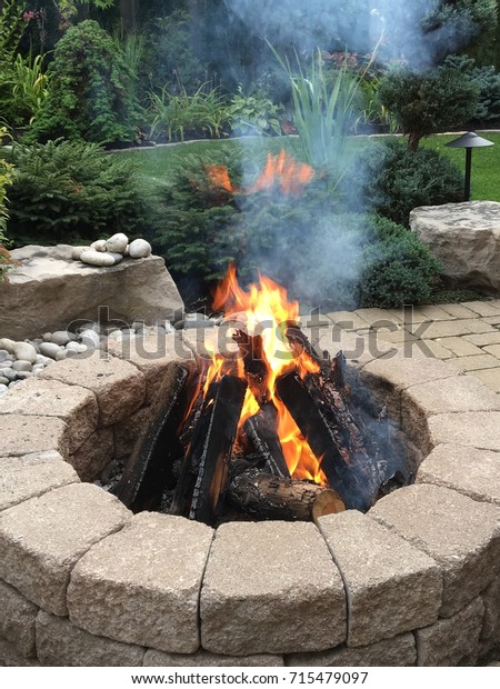 Fire Pit Miscellaneous Parks Outdoor Stock Image