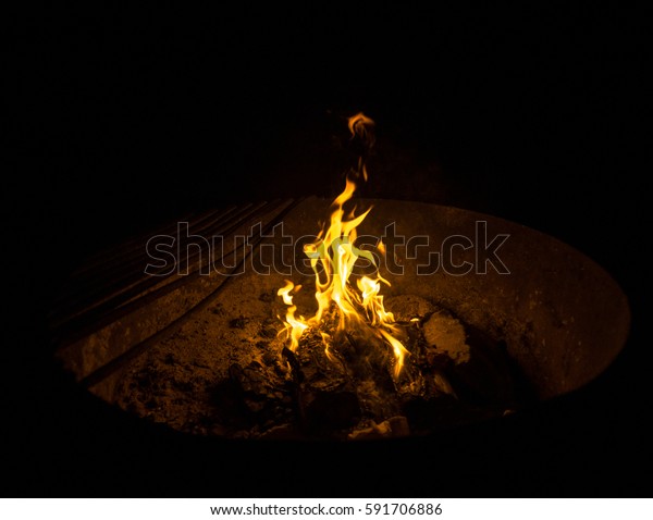 Fire Pit Travel Desert Stock Image Download Now