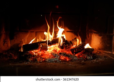Fire place  - Shutterstock ID 361347620