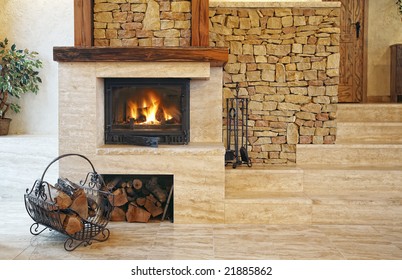 Fire Place In Living Room