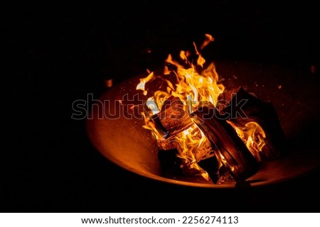 Similar – Image, Stock Photo Fire bowl with embers and stick bread