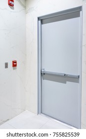Fire protection alarm and emergency exit