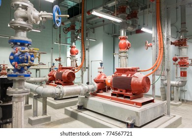 Fire Protection System In Fire Pump Room