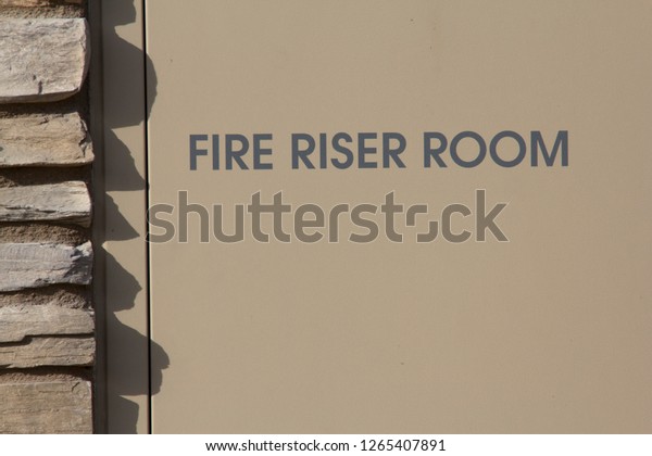 Fire Riser Room Stock Photo Edit Now 1265407891