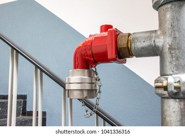 Fire Riser in a Stairwell