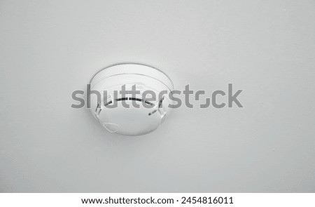the fire safety sensor on the ceiling. background for the design.