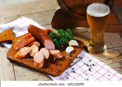 Fire Sausage With Beer