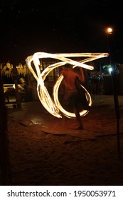 Fire Show On The Beach