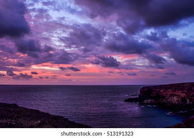 Fire sky from the cliffs