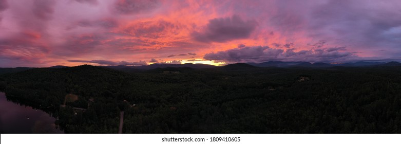 Fire Sky Sunset- Bethel Maine -