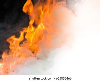 Fire And Smoke Background 