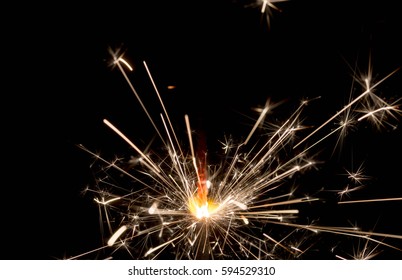 fire spark in the dark