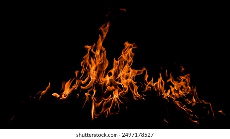 Fire sparks background. Abstract dark fire flames background. Background of flames blazing. Blaze flames background with copy space. Burning fire concept. - Powered by Shutterstock