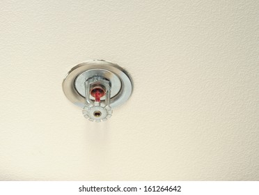 Fire Sprinkler Head On The Ceiling