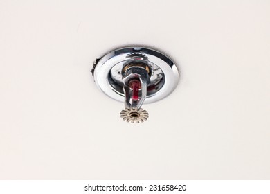 Fire Sprinkler On The Ceiling