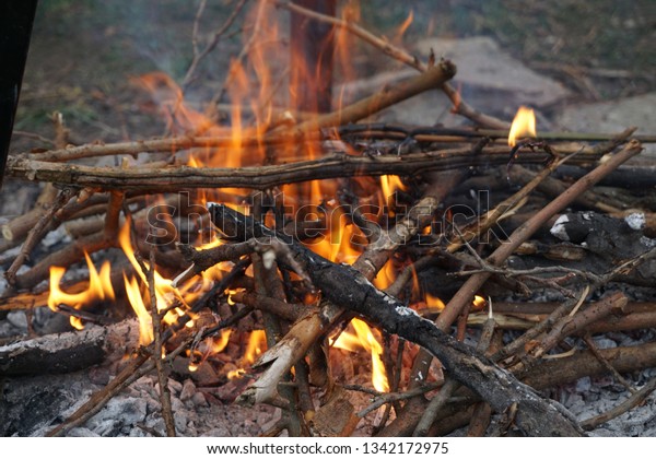 fire with sticks