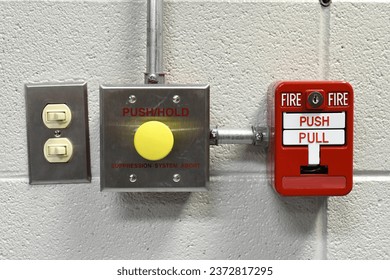 Fire suppression system in a computer room data center