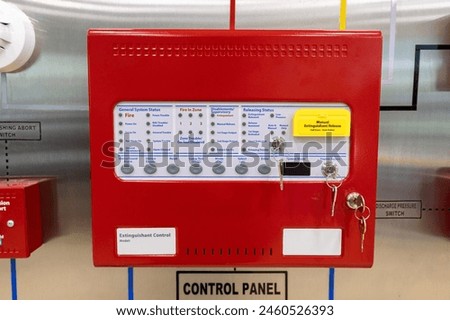 Fire suppression system control panel, Fire extinguishing control panel