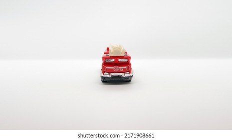 Fire Truck, Front View, Toy Car, Color Red Truck