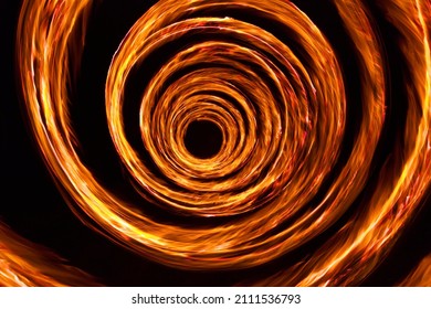 Fire Vortex Made With Real Fire And Captured With Long Exposure 