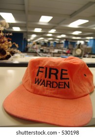 Fire Warden Hat In Office