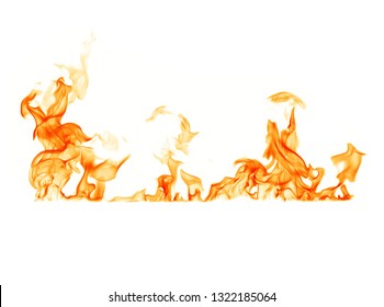 Fire White Background