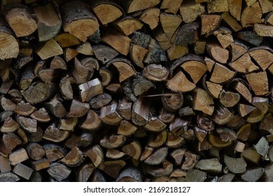 Fire Wood Logs Wood In Forest Cabin Fire Place