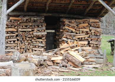 Fire Wood Shed By A Attraction.