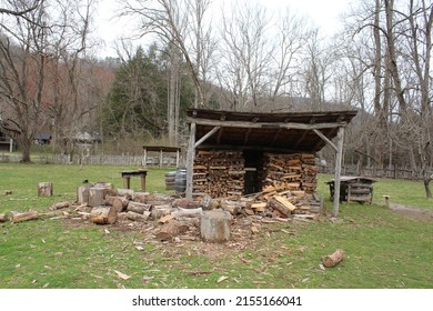 Fire Wood Shed By A Attraction.