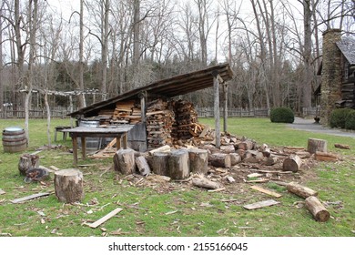 Fire Wood Shed By A Attraction.