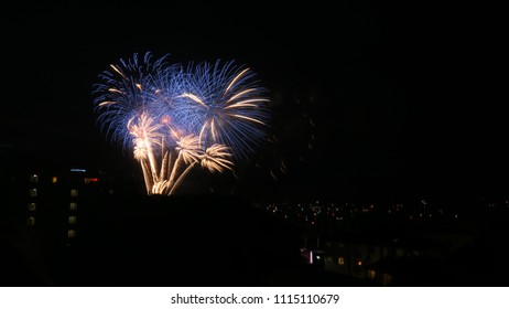 Fire Works At Cowes Week