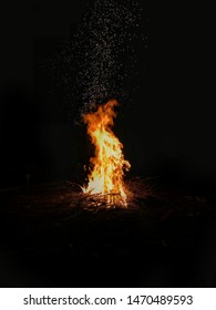 firecamp with the spark of fire