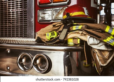 Firefighter gear and helmet