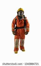 Firefighter Put On Fire Suit Orange Stock Photo 1345890755 | Shutterstock