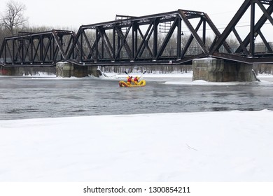 firefighter rescue boat for winter river emergency