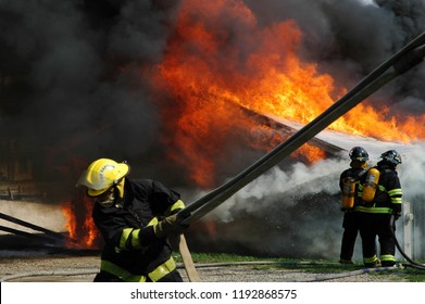 firefighter at the scene